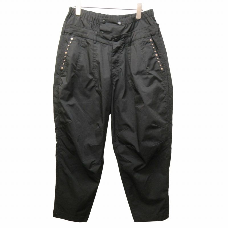 デンハム DENHAM 近年 NKM BALLOON PANTS バルーンパンツ イージーパンツ スタッズ 装飾 01220510060 黒 ブラック  M □GY19 0608 - メルカリ