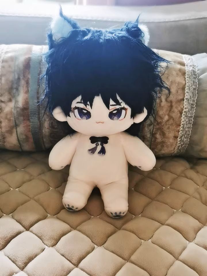 原神 散兵 ぬいぐるみ 20cm 骨無　帽子付き GGenDoll 原神グッズ スカラマシュ 放浪者 着せ替えぬいぐるみ