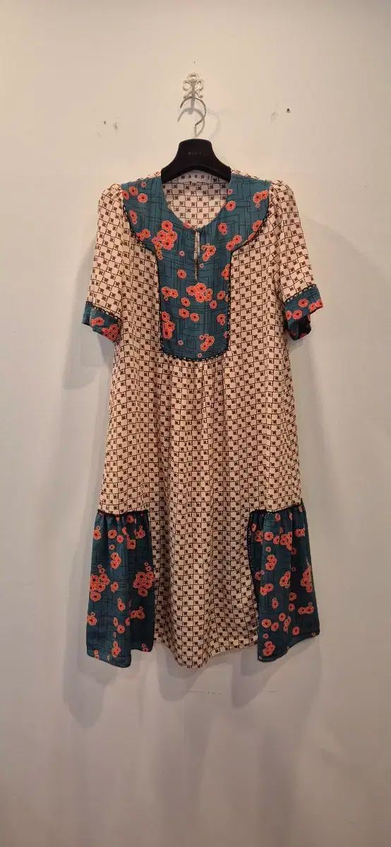 Marni マルニ 38 フラワー シルクワンピース