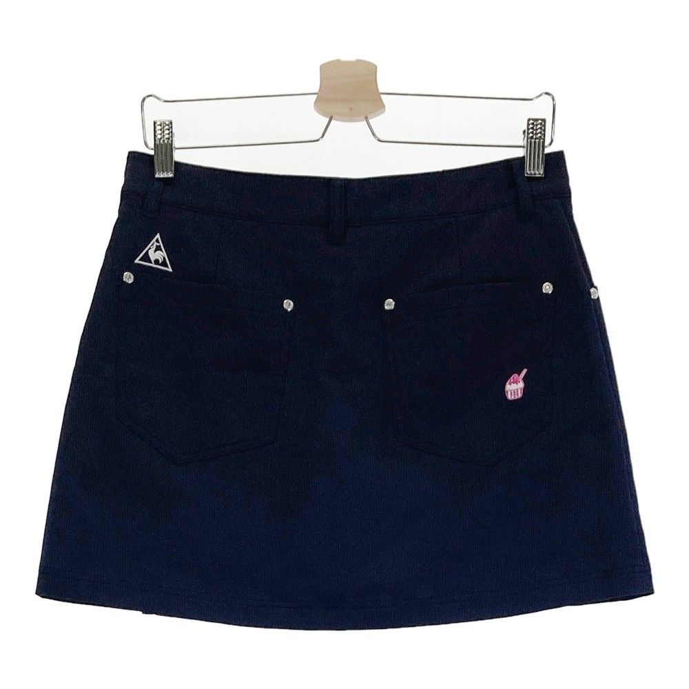 サイズ：11 LE COQ GOLF ルコックゴルフ インナー付 スカート ネイビー