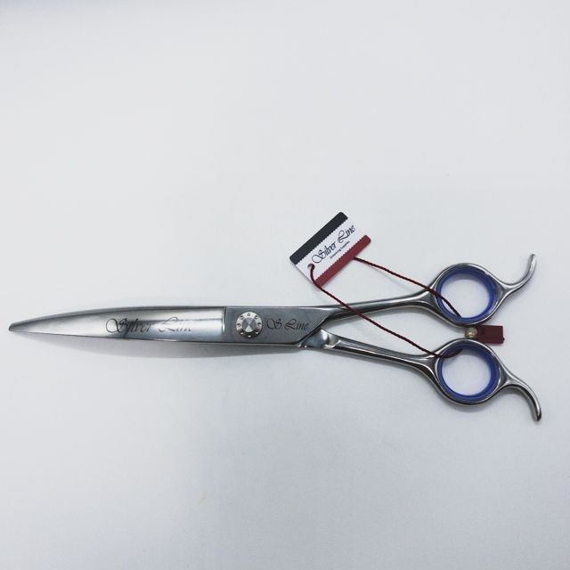 シルバーラインSilverLine UBC8020マイクロ ノコギリ刃カーブ トリミングシザー メガネ 右利き トリマー ペット 8インチ sc1463