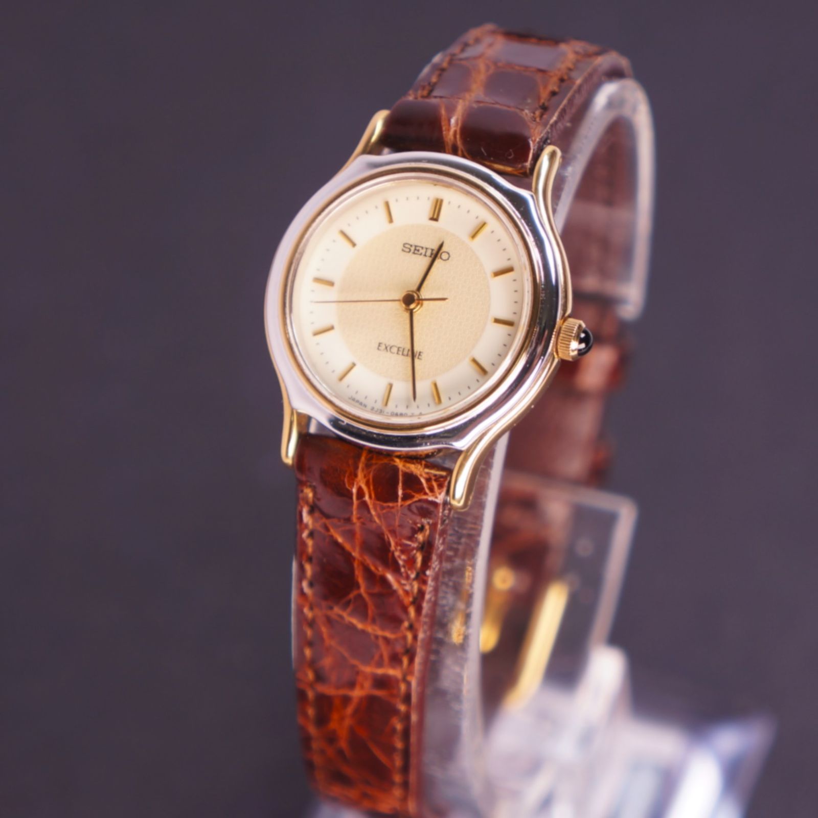 SEIKO EXCELINE レディース電池ベルト交換済み可動品V-96 SEIKO EXCELINE レディース電池ベルト交換済み可動品V-96 - メルカリ
