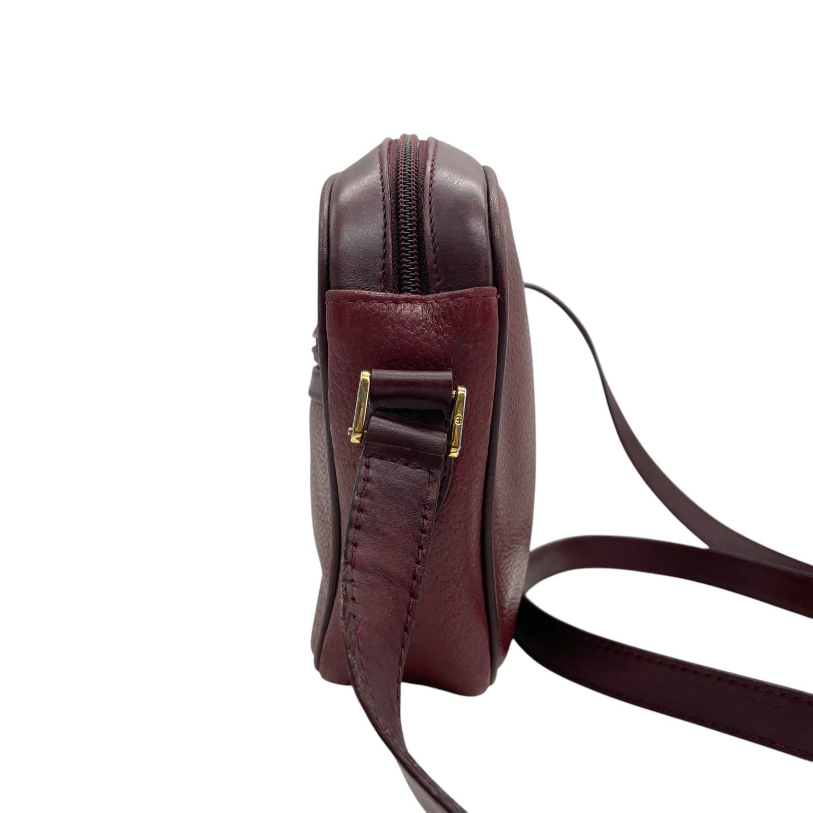 GUCCI グッチ ショルダーバッグ クロスボディ GG ダブルG レザー