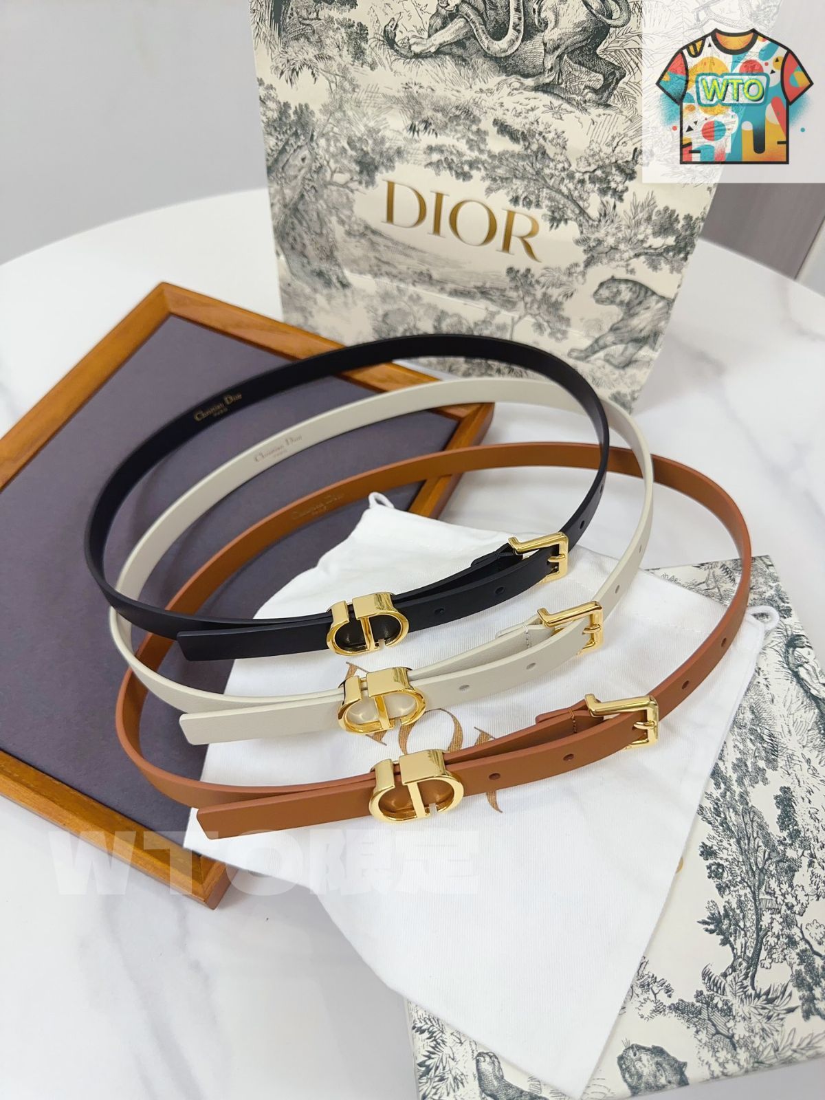 Diorベルト専用出品 DIOR | D-Fence リバーシブルベルト 30mm スムースカーフスキン