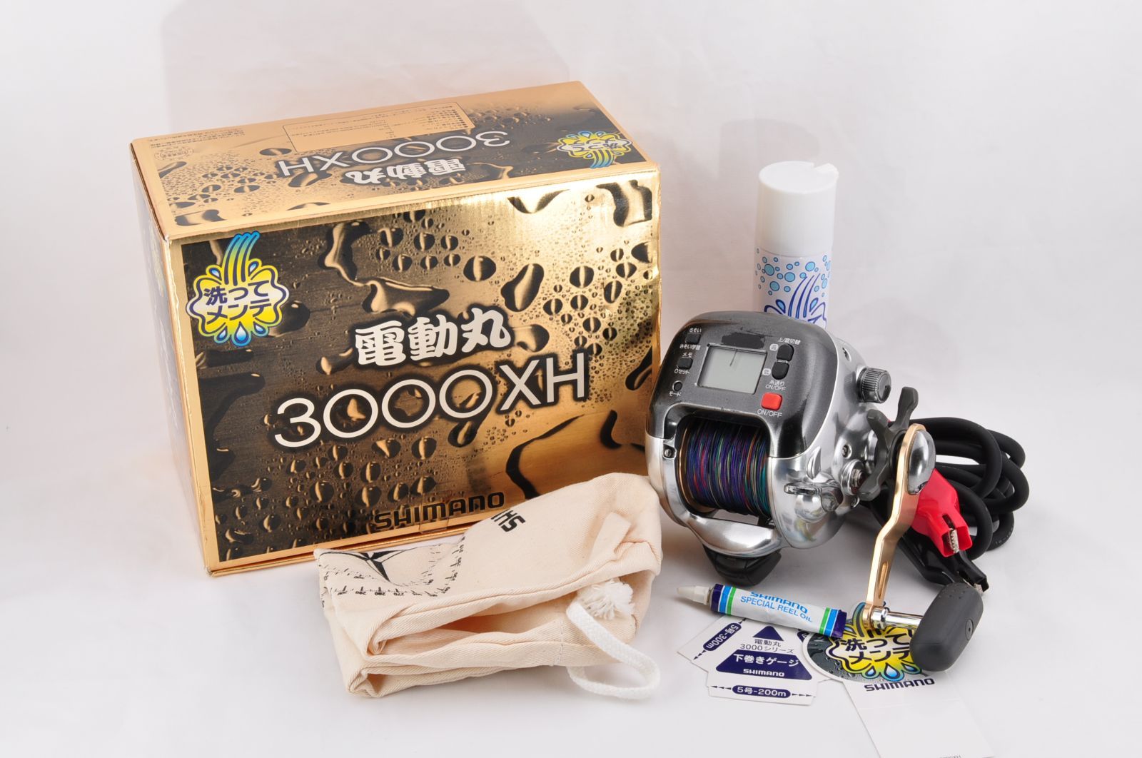 ✦2台セット シマノ 電動リール 電動丸3000XH ケーブル付き シマノ