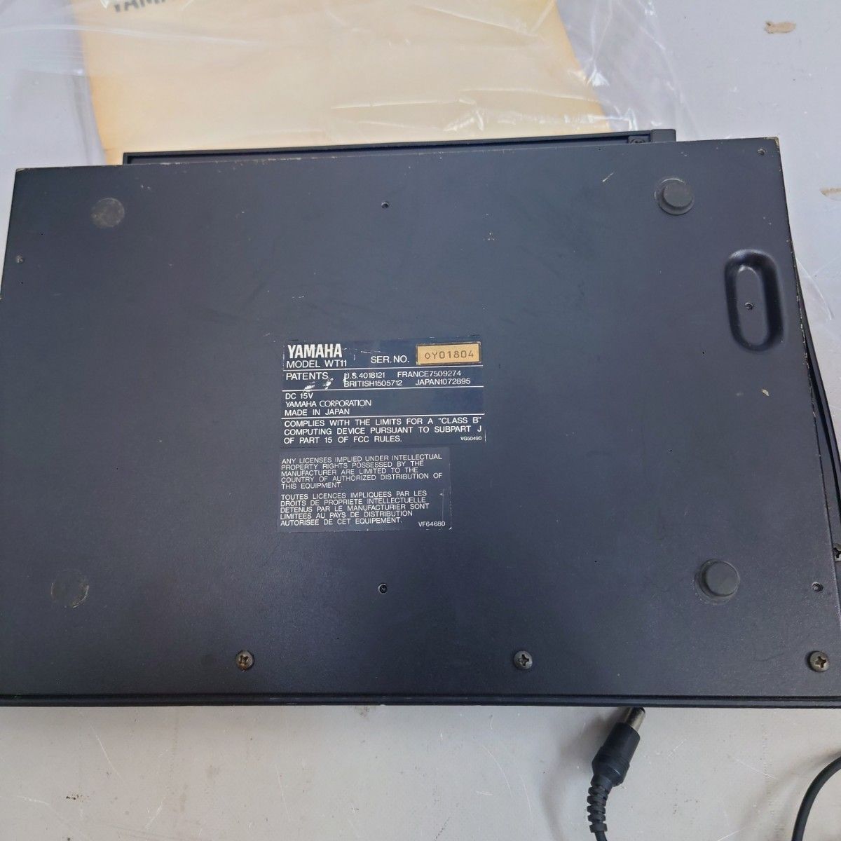 即日発送。 動作品 YAMAHA WT11 トーンジェネレーター 本体 アダプター付 音源モジュール ヤマハ z-2253