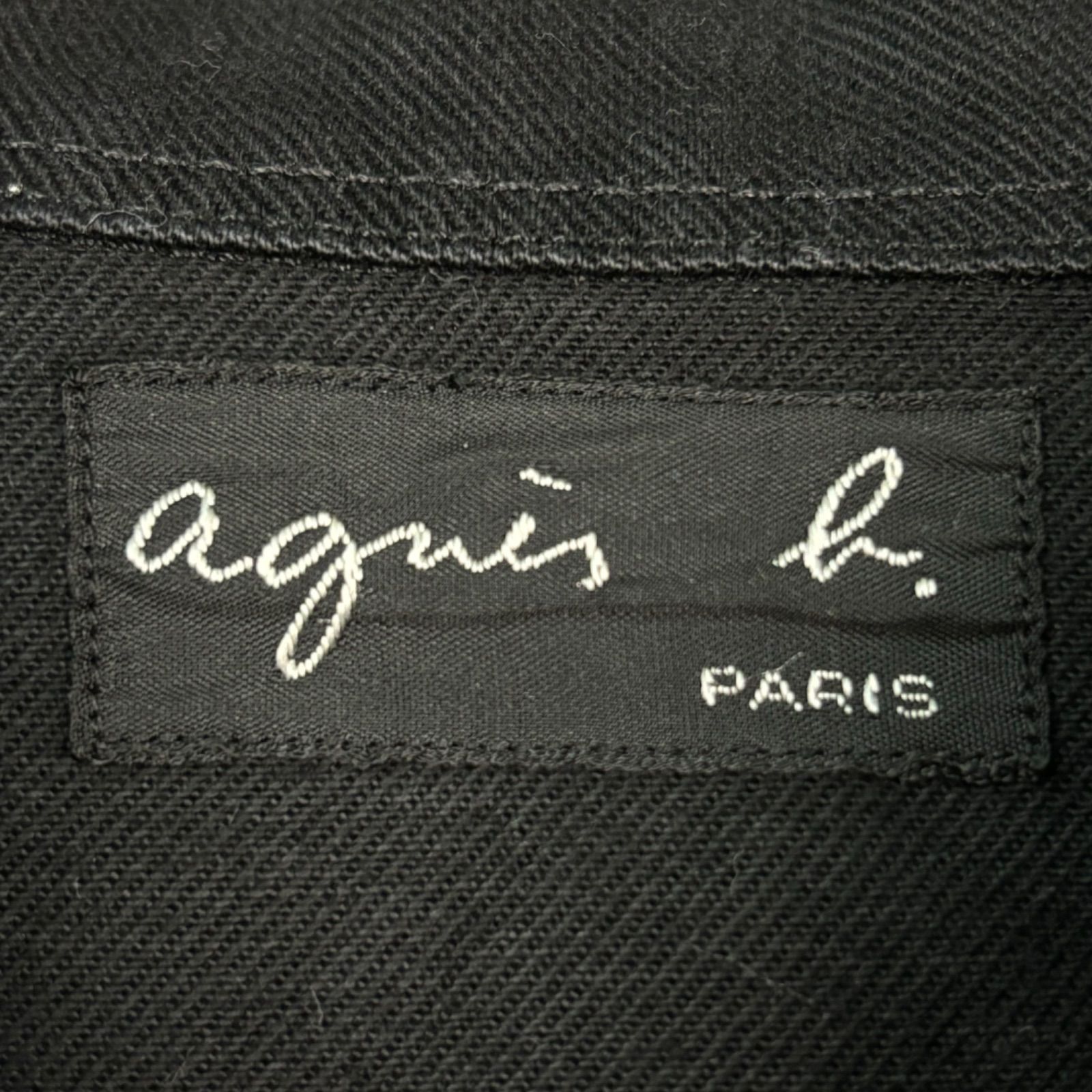 agnès b. ブラックジャケット サイズ2 セットアップ対応商品】UW02 VESTE クラシックジャケット