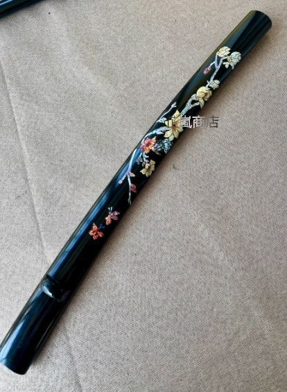 節約 日本刀鞘 20寸螺鈿紙漆鞘細鞘玉蘭 大刀 打刀