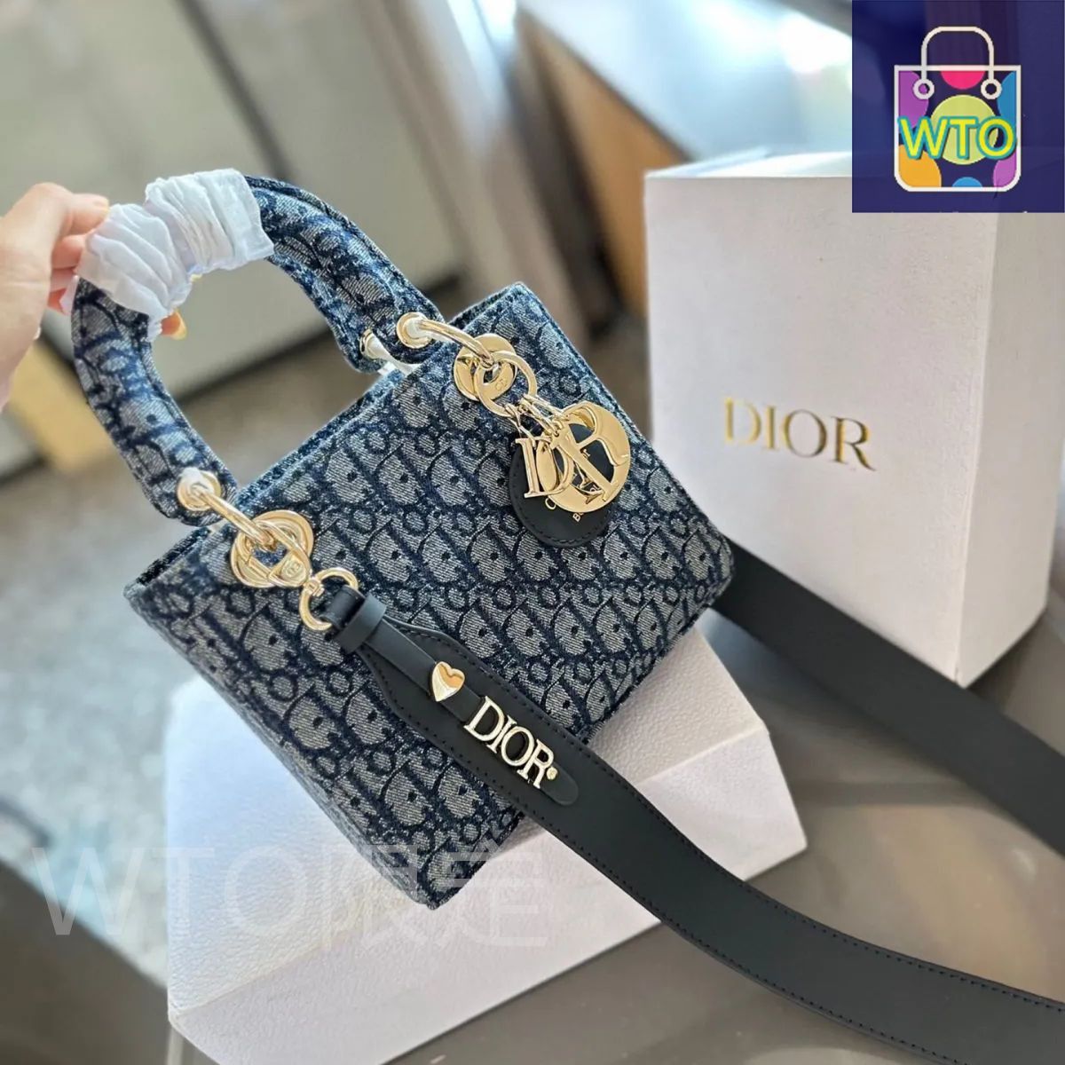 DIOR ダイアナ妃 ハンドバッグ ショルダーバッグ デニムバッグ DIOR ダイアナ妃 ハンドバッグ ショルダーバッグ デニムバッグ