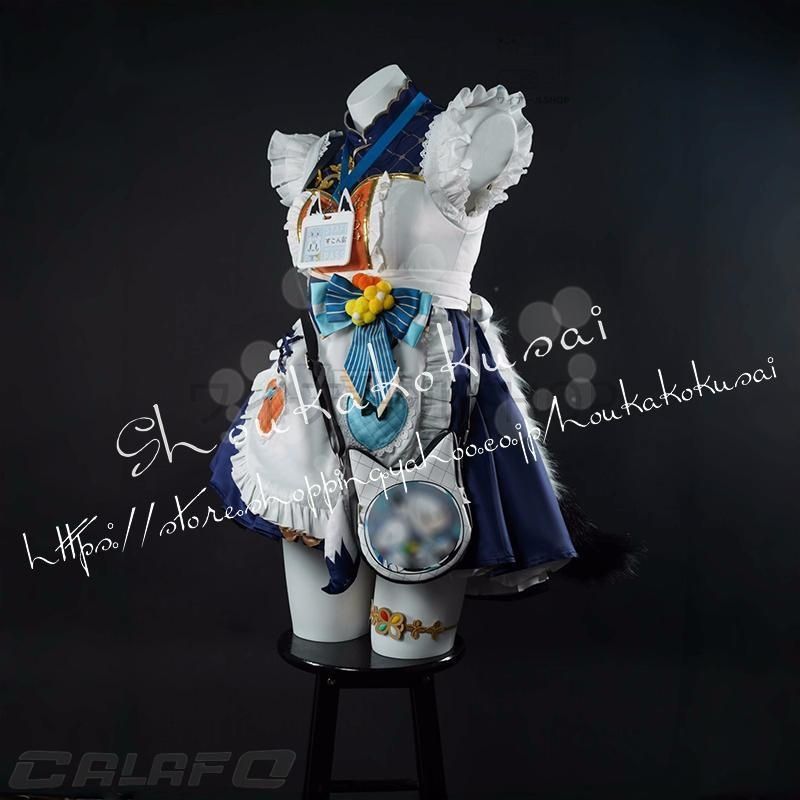 hololive ホロライブ Vtuber 白上フブキ しらかみ ふぶき メイド服 喫茶店メード コスプレ衣装 日常服 ハロウィン クリスマス 仮装 文化祭