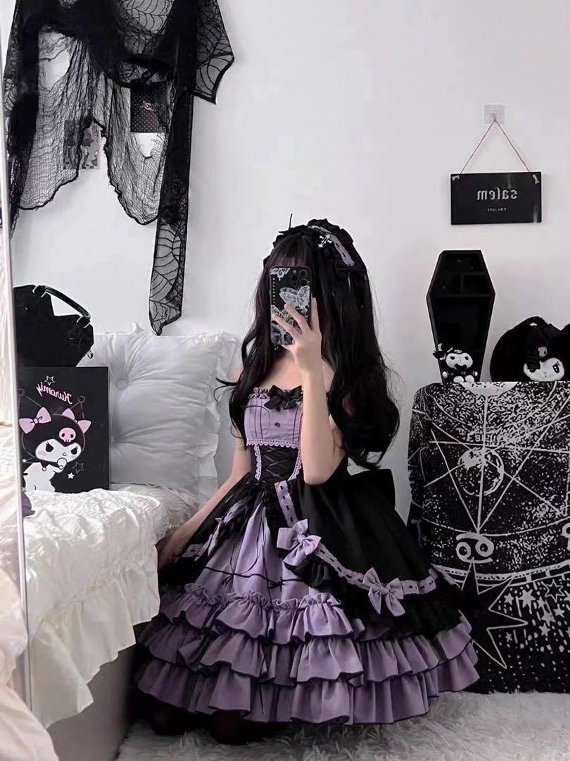 可愛いプリンセススカートコスプレロリータ ワンピースリボン