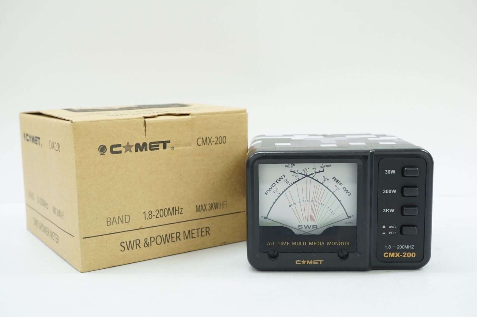 L111029)CMX-200 コメット簡単操作のSWR＆パワー計 1.8～200MHz