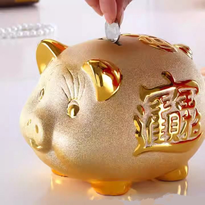 金の豚 黄金 金色 貯金箱 置物 オブジェ 干支 金運アップ 開運 商売