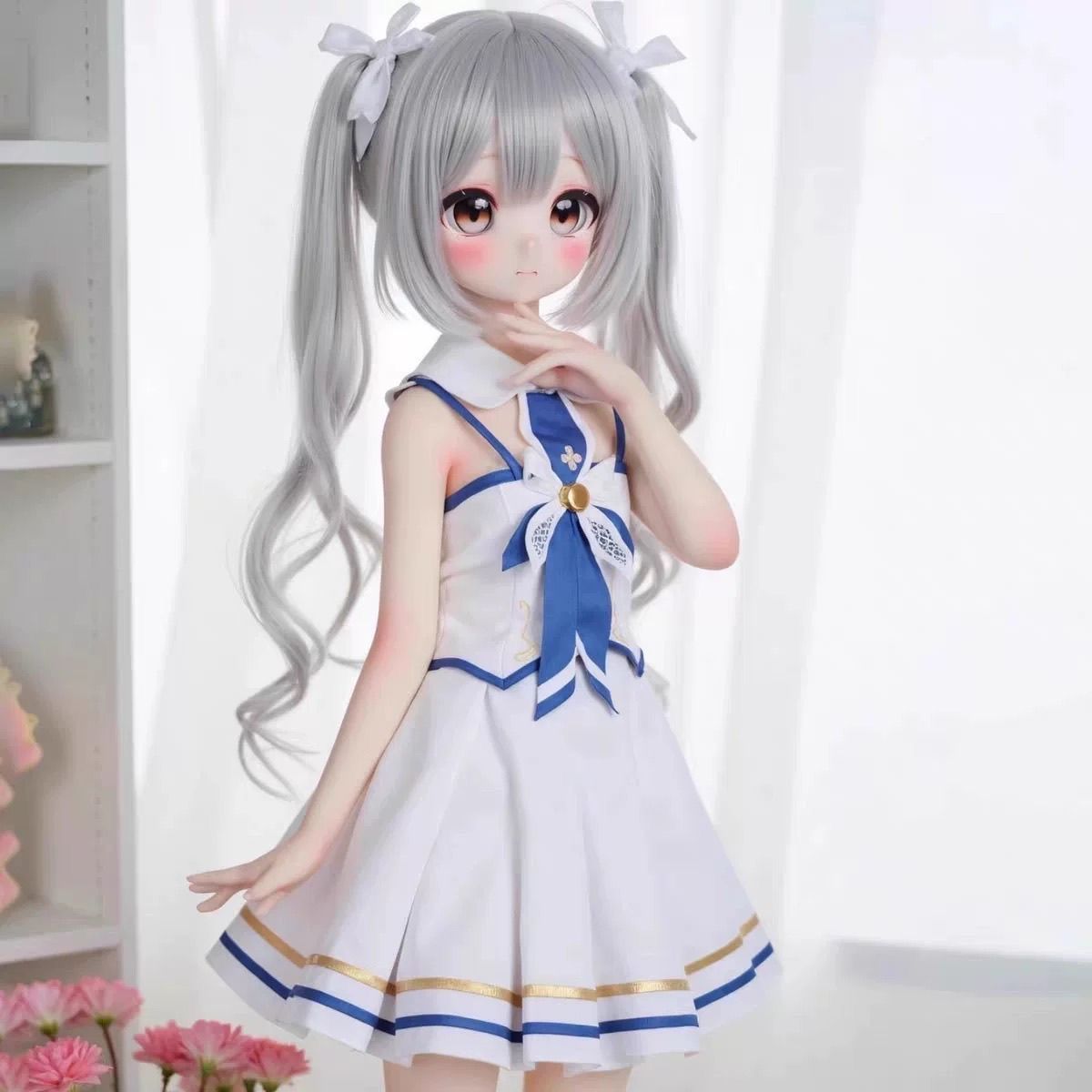 新品未使用品!夢順月正規版魔族ねこ人形90cm BJD ドール アニメ
