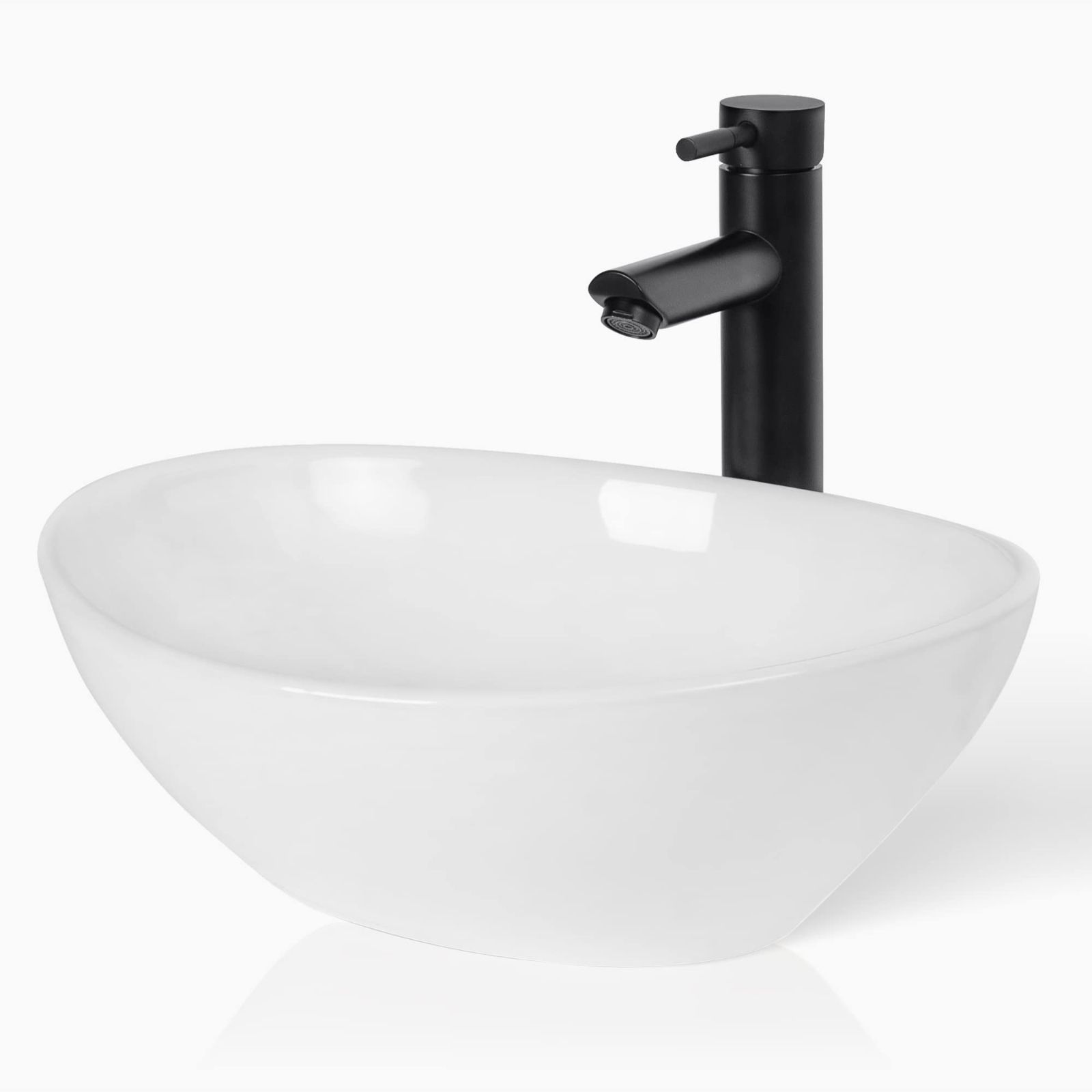 人気商品 洗面器 洗面鉢 洗面ボール 楕円形 コンパクトサイズ 白陶器製 手洗い鉢 415×340×120mm 洗面台 置き型 トイレ 洗面ボウルセット おしゃれ 洗面所用 Rxakudedo