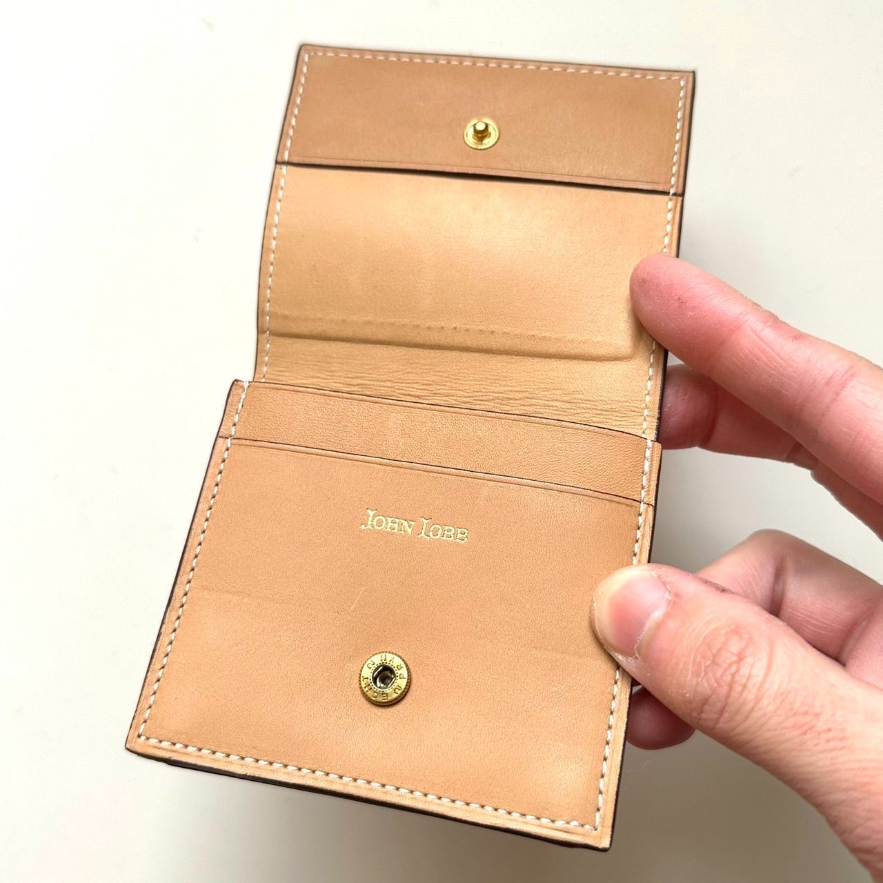 ジョンロブ JOHN LOBB コインケース ナチュラルレザー 美品 - メルカリ