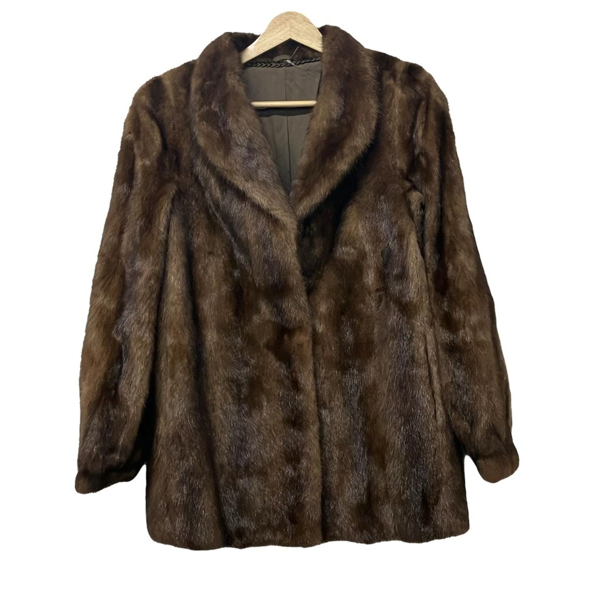 良品】サガミンク ファーコート 毛皮 銀タグ ホワイト サガミンク SAGA