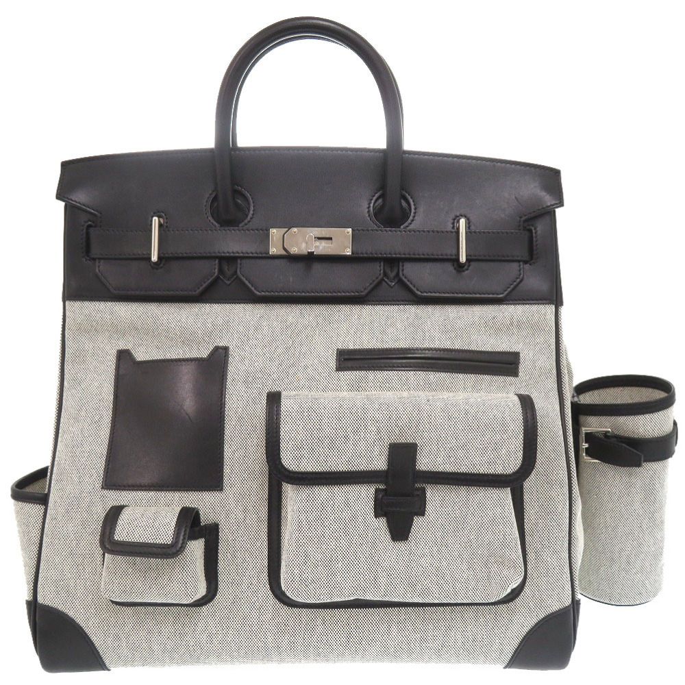 ハワイアンキルトバック 大きめ(グレーモンステラ) ハワイアンキルト