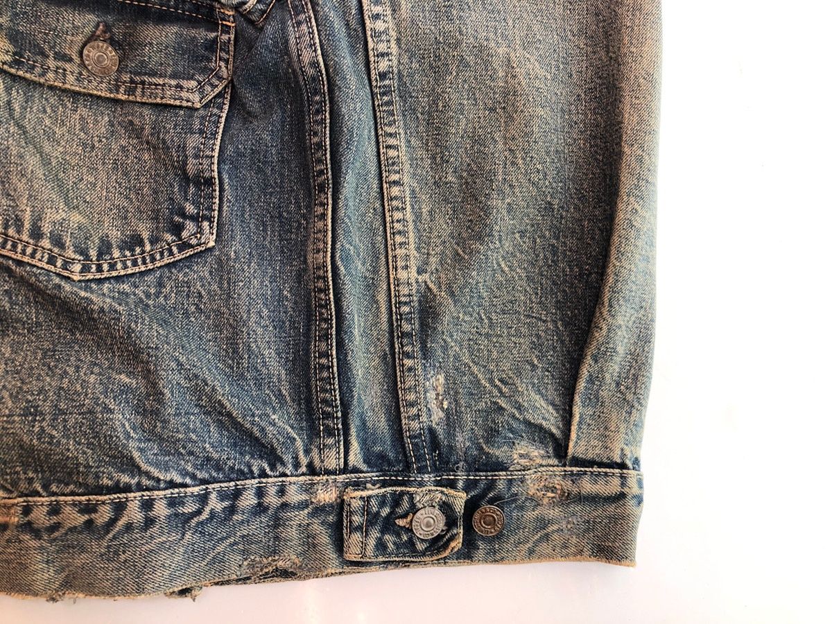 リーバイス Levi's 507XX 2nd original vintage denim jacket 50's~60's セカンド オリジナル ヴィンテージ デニムジャケット ハギ付き 両面タブ 紙パッチ  青 ジャケット 無地 ブルー 104MT-89