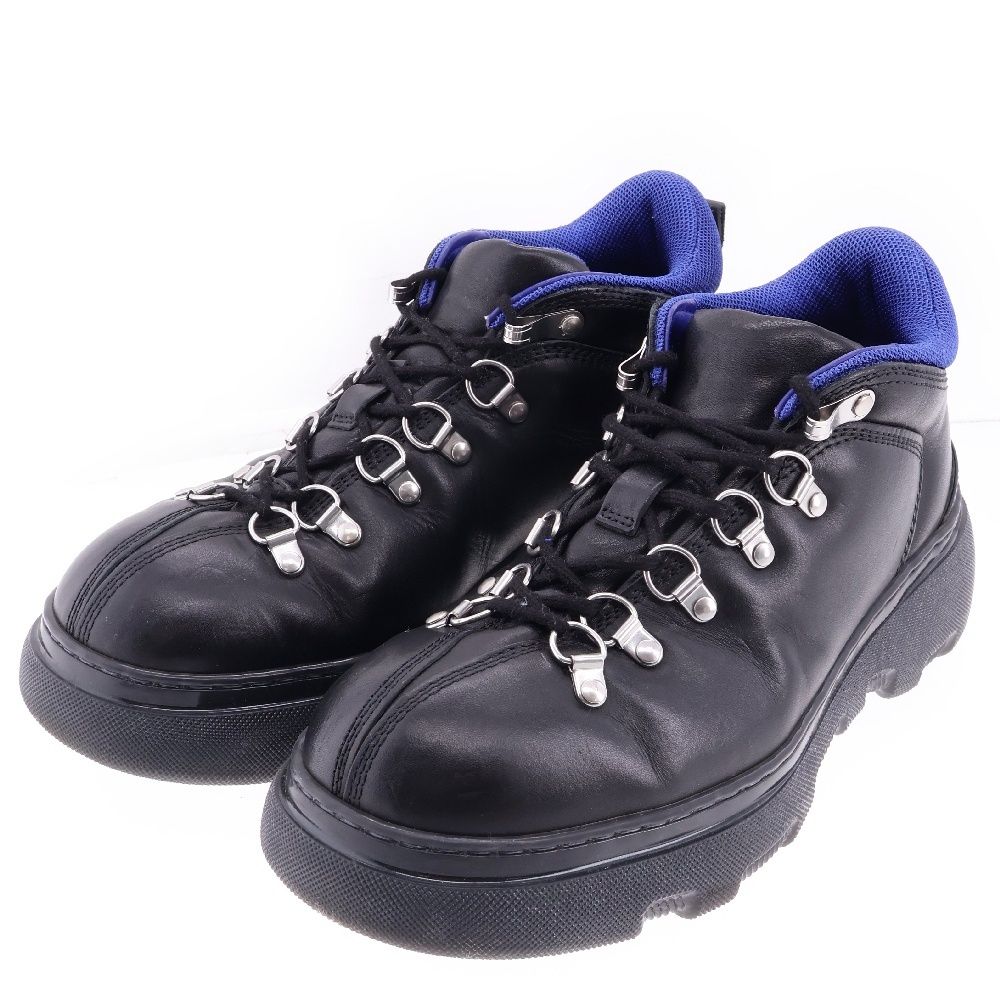 Burberry トレックレザーアンクルブーツ Burberry Trek レザーアンクルブーツ | ブラック | FARFETCH JP