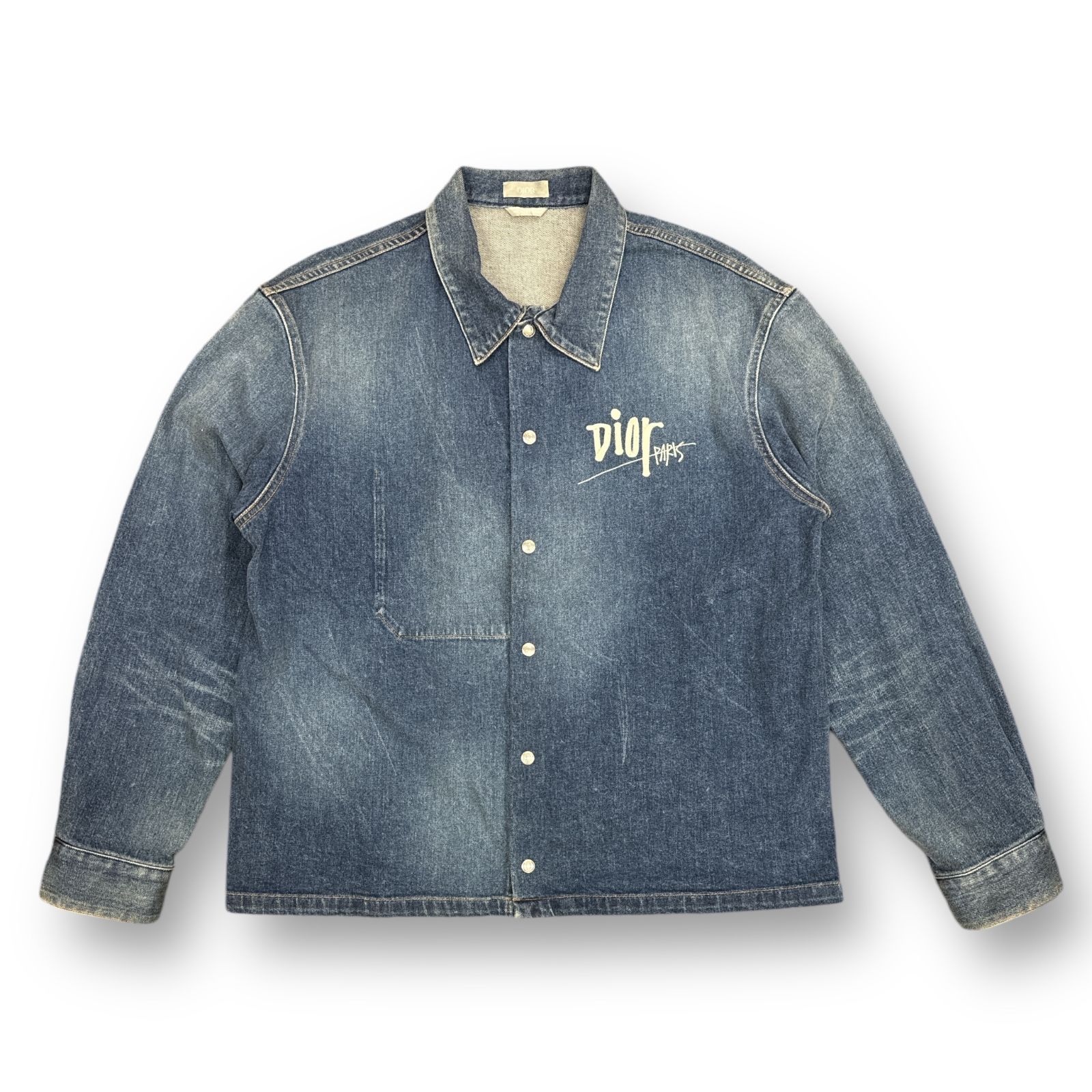 国内正規 Dior × Shawn Stussy 20AW BEE刺繍 デニム シャツ