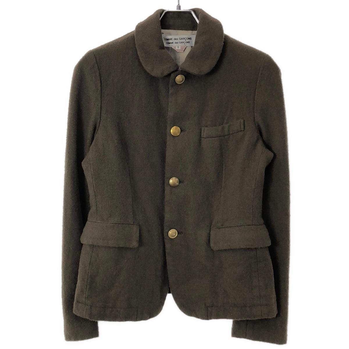 本日限定値下げ！コムデギャルソン　ラウンドカラー金釦ウールジャケット COMME des GARCONS COMME des GARCONS コムデギャルソン