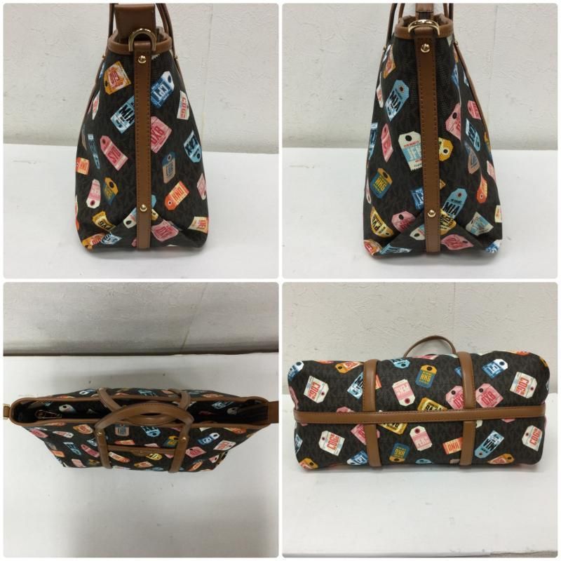 MICHAEL KORS ラゲージタグ柄 ミディアム トートバッグ 20AW - メルカリ 