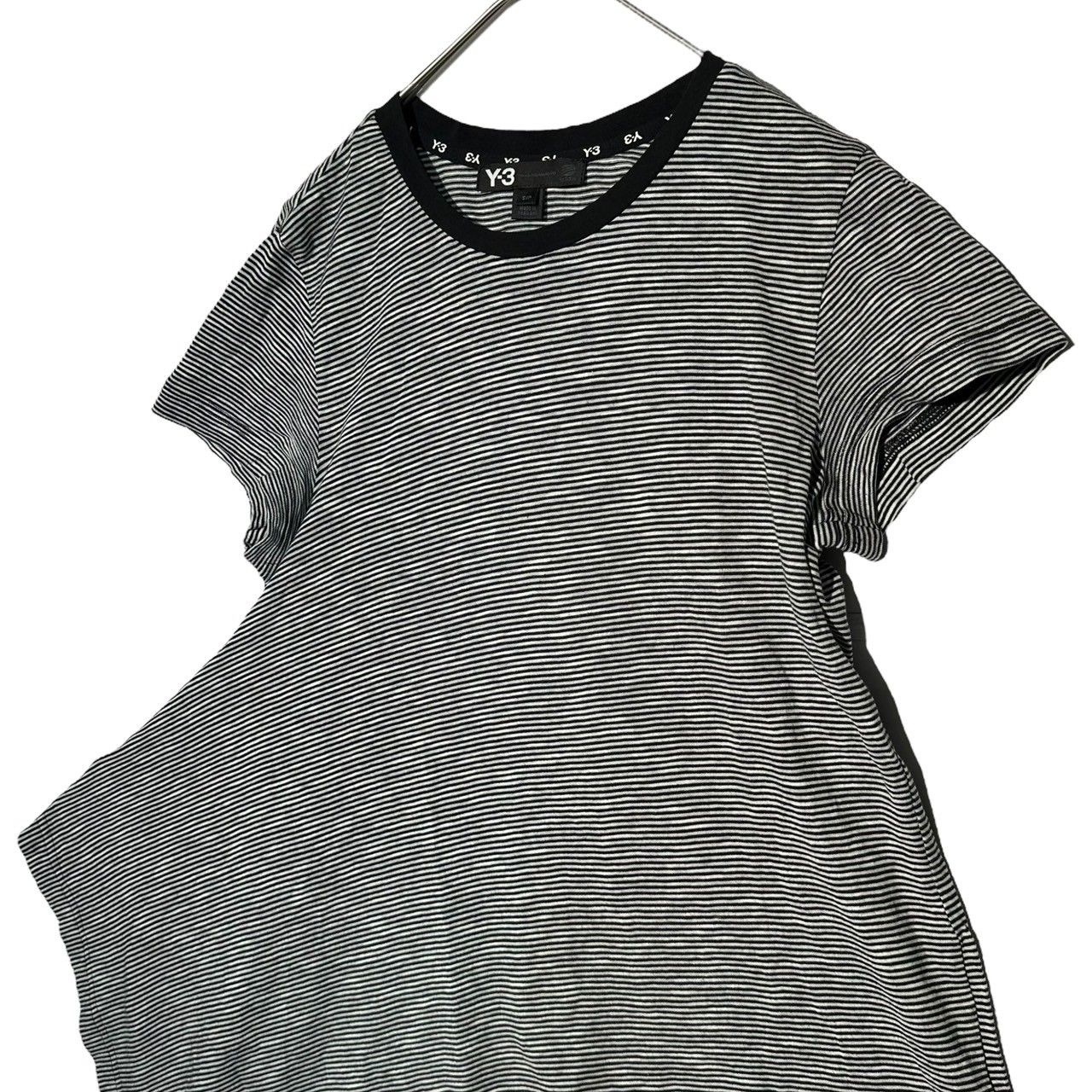 Y-3(ワイスリー) Distorted Border S/S Tee 変形 ボーダー 半袖 T 