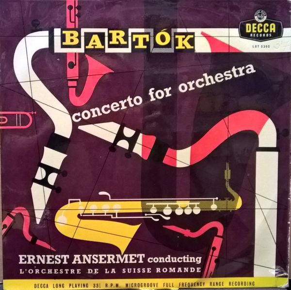 【中古】 Ernest Ansermet Vol．3 ErnestAnsermet 独LP Bartok - Ernest Ansermet Condu Concerto For Orchestra