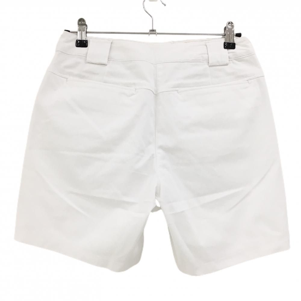 超美品】キャロウェイ ショートパンツ 白 ロゴ刺しゅう レディース L