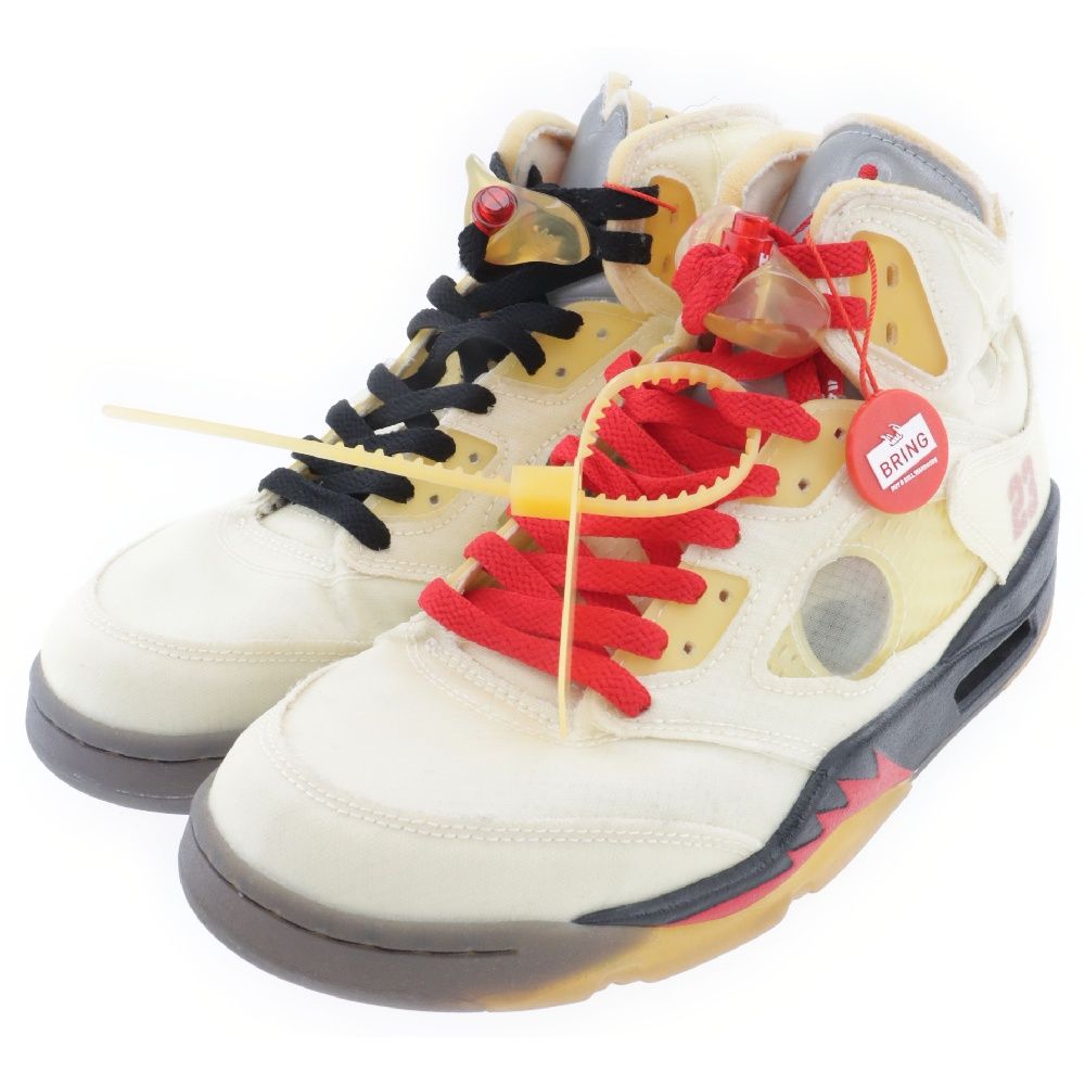 NIKE (ナイキ) ×OFF-WHITE AIR JORDAN 5 RETRO SP SAIL オフホワイト