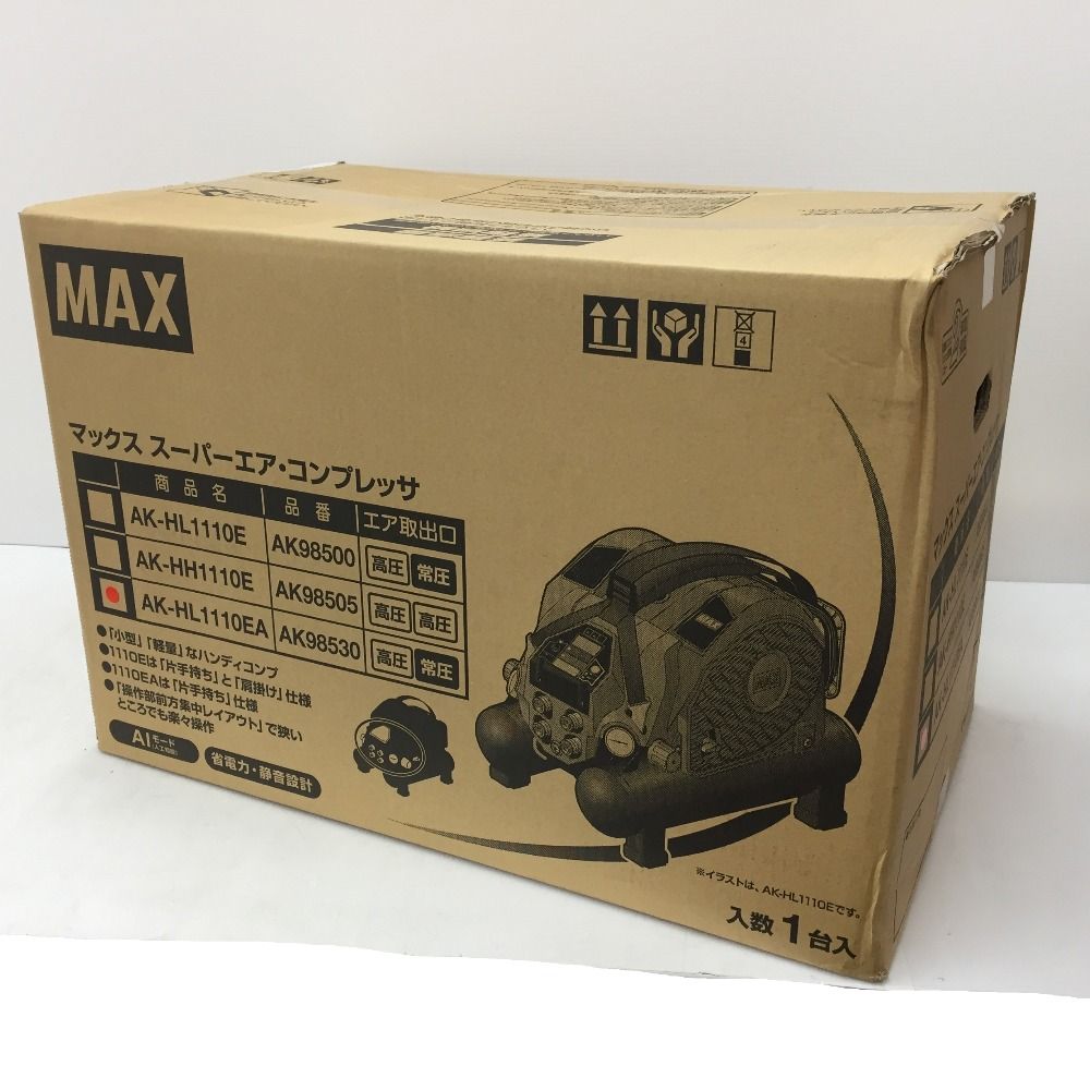 MAX マックス ハンディコンプレッサ スーパーエア・コンプレッサ 8L 常圧・高圧対応 AK-HL1110EA AK98530 未開封品  ココロード メルカリShops店 メルカリ