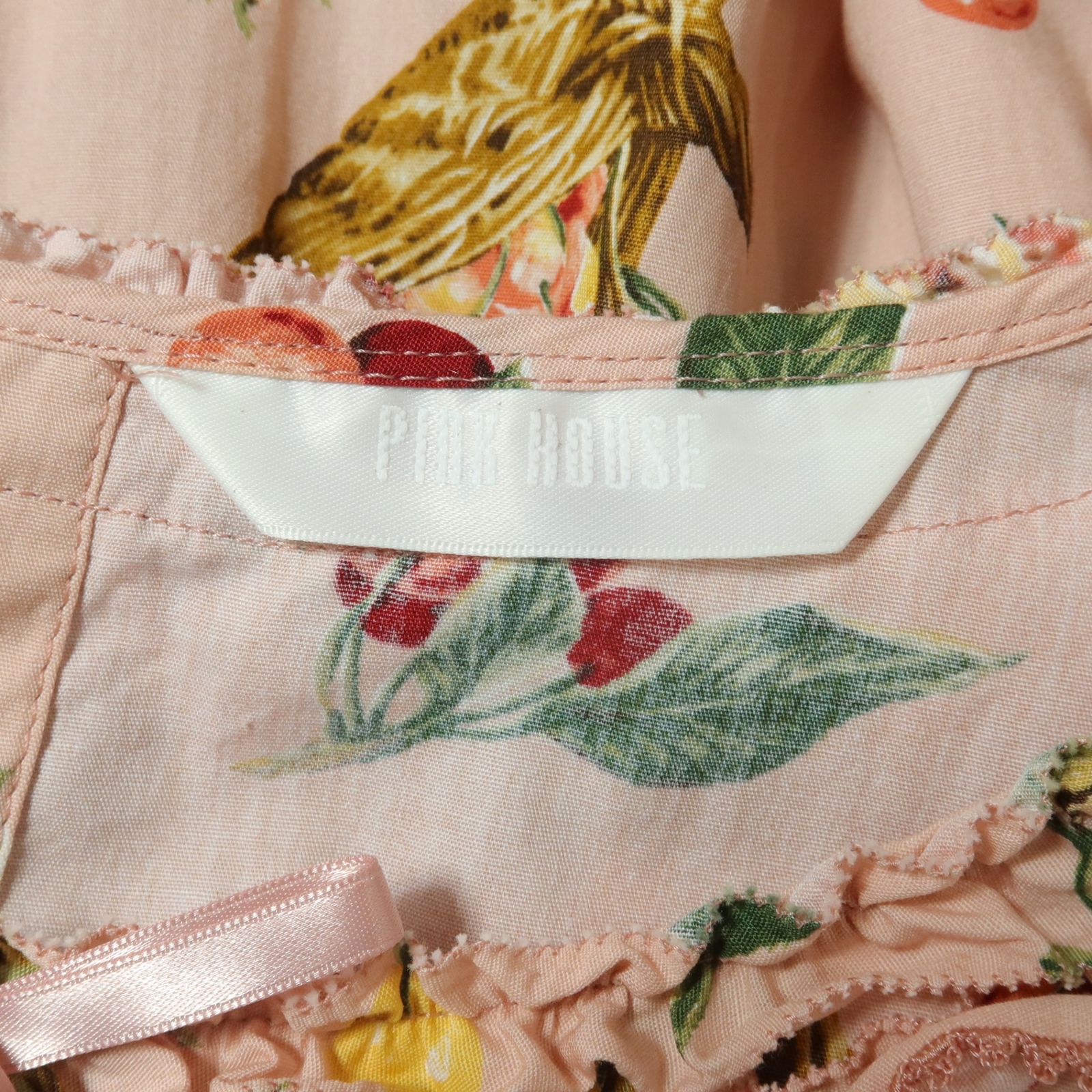 極美品】ピンクハウス☆2024秋カタログ掲載！野ばらとチェリー柄