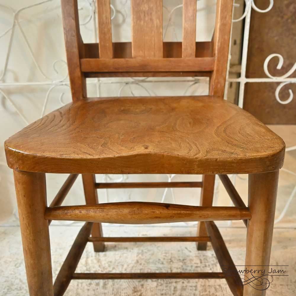 L3705-19-4 英国アンティーク チャーチチェア 北欧 キッチンチェア カ