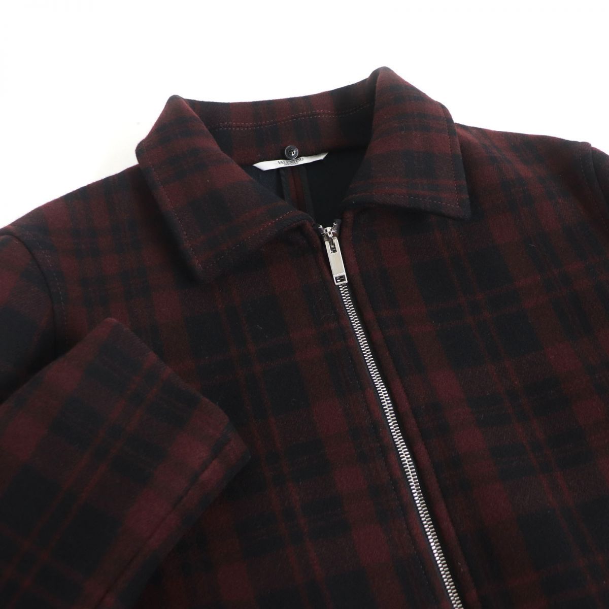【美品】イタリア製ヴァレンティノVALENTINO千鳥チェック ニットジャケット 美品】イタリア製ヴァレンティノVALENTINO千鳥チェック ニット