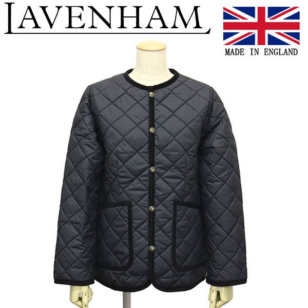 LAVENHAM (ラベンハム) WMS SLJ4192 LAVENSTER ラブンスター クルーネック ウィメンズ キルティングジャケット  イギリス製 LH008 全3色 G95LAMPBLACK 8 - メルカリ