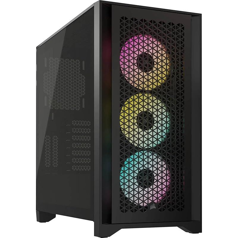CORSAIR iCUE 4000D RGB Airflow Tempered Glass Mid-Tower Black ミドルタワー型PCケース CC-9011240-WW CS8623 0