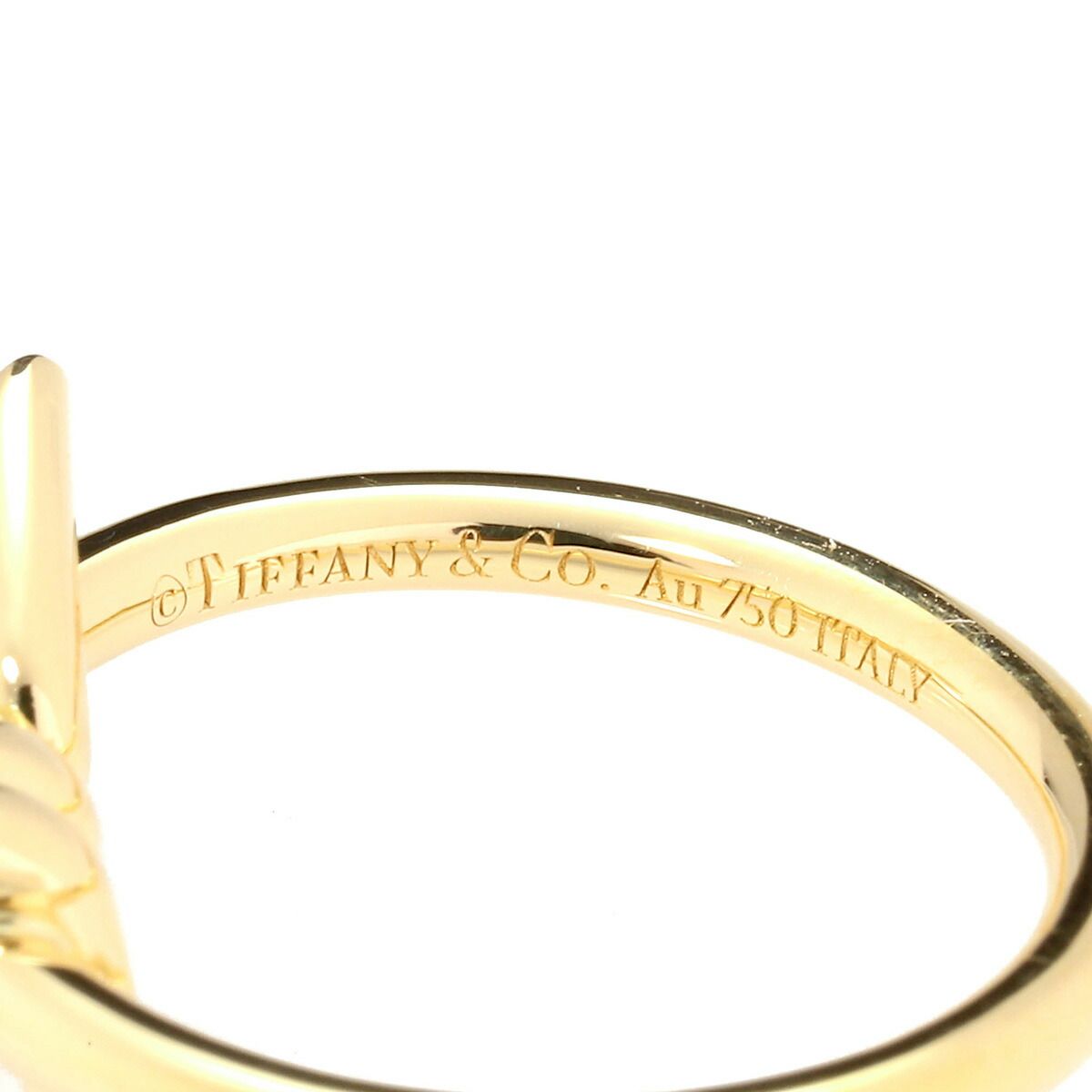 ティファニー ノット リング 指輪 K18 3号 TIFFANY&Co. 中古