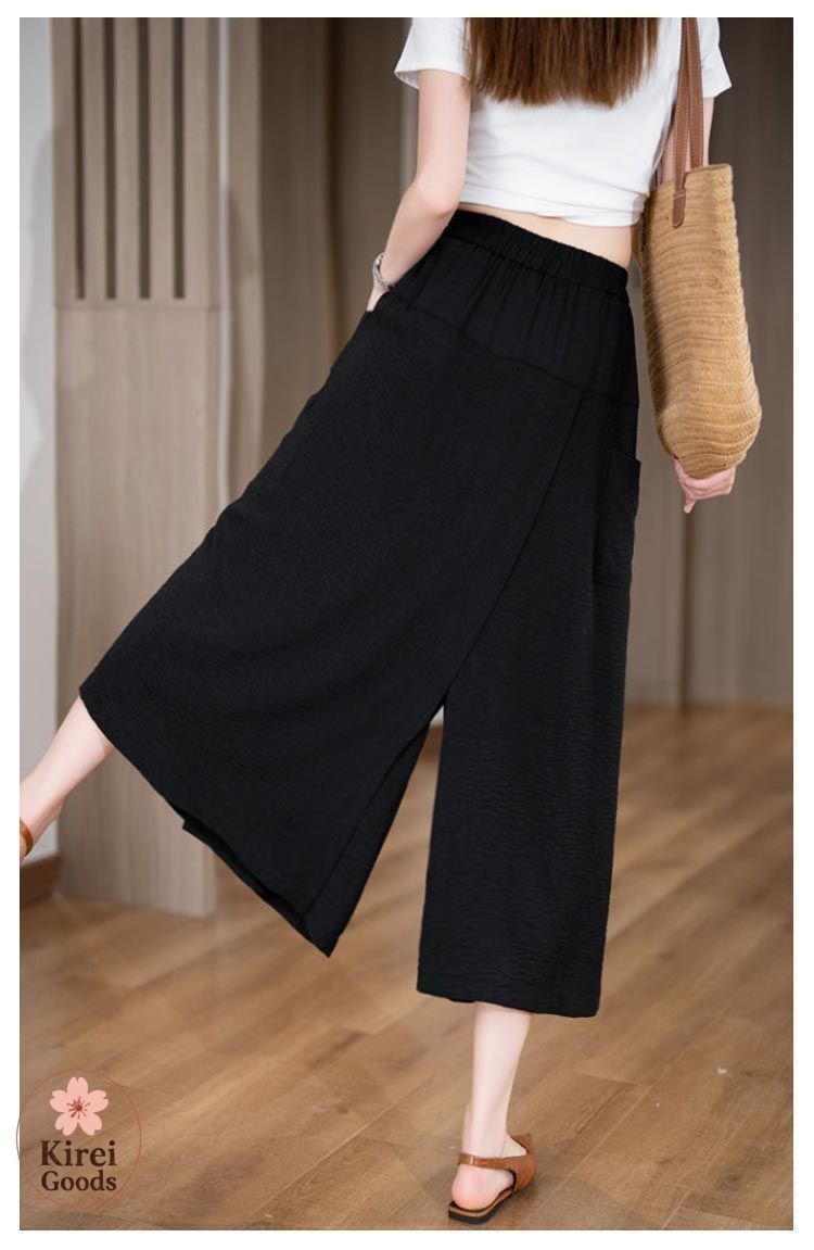 本日だけ特別価格❗️コメント頂けたら8%引き❗️ヴェリテクール　ガウチョパンツ パンツ ワイドパンツ ボトムス スカーチョ ガウチョ スカンツ