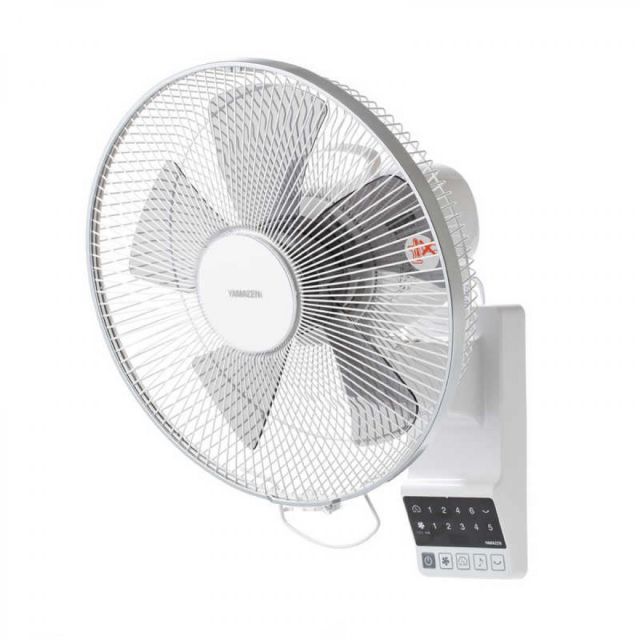 山善 30cm DCモーター搭載 壁掛式扇風機 リモコン YWX-BGD305-W 壁掛け扇風機 5枚羽根 YAMAZEN 熱中症対策
