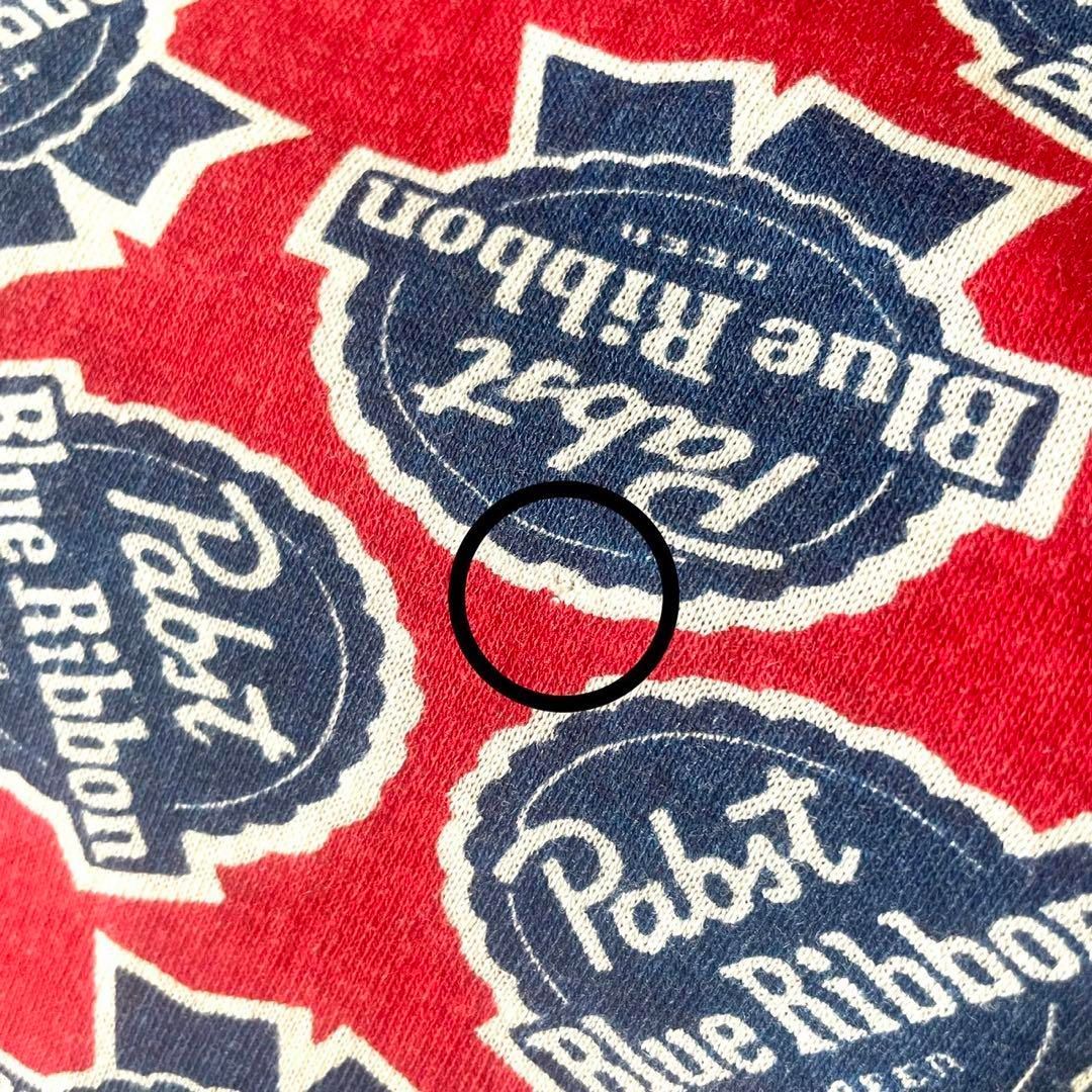 vintage pabst ブルーリボンビール 総柄 マルチ Tシャツ 70年代