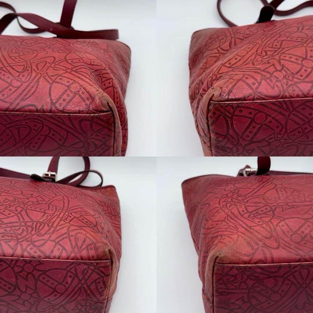 良品】Vivienne アーサー オーブ 型押し トートバッグ ヴィンテージ 
