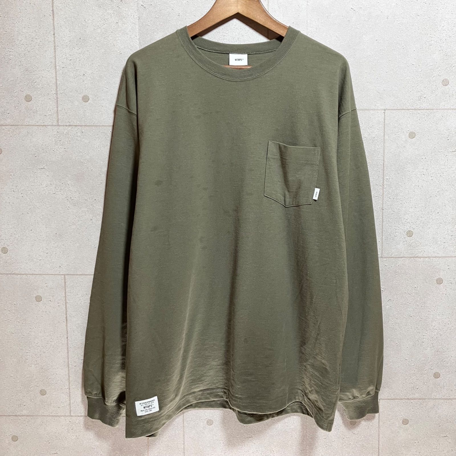 WTAPS/ダブルタップス/BLANK LS01/TEE. COTTON/ポケT 【公式通販】