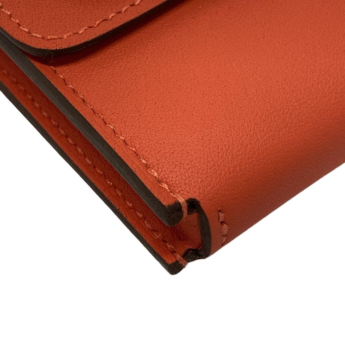 HERMES(エルメス) カードケース美品 エルメスナップ オレンジ  