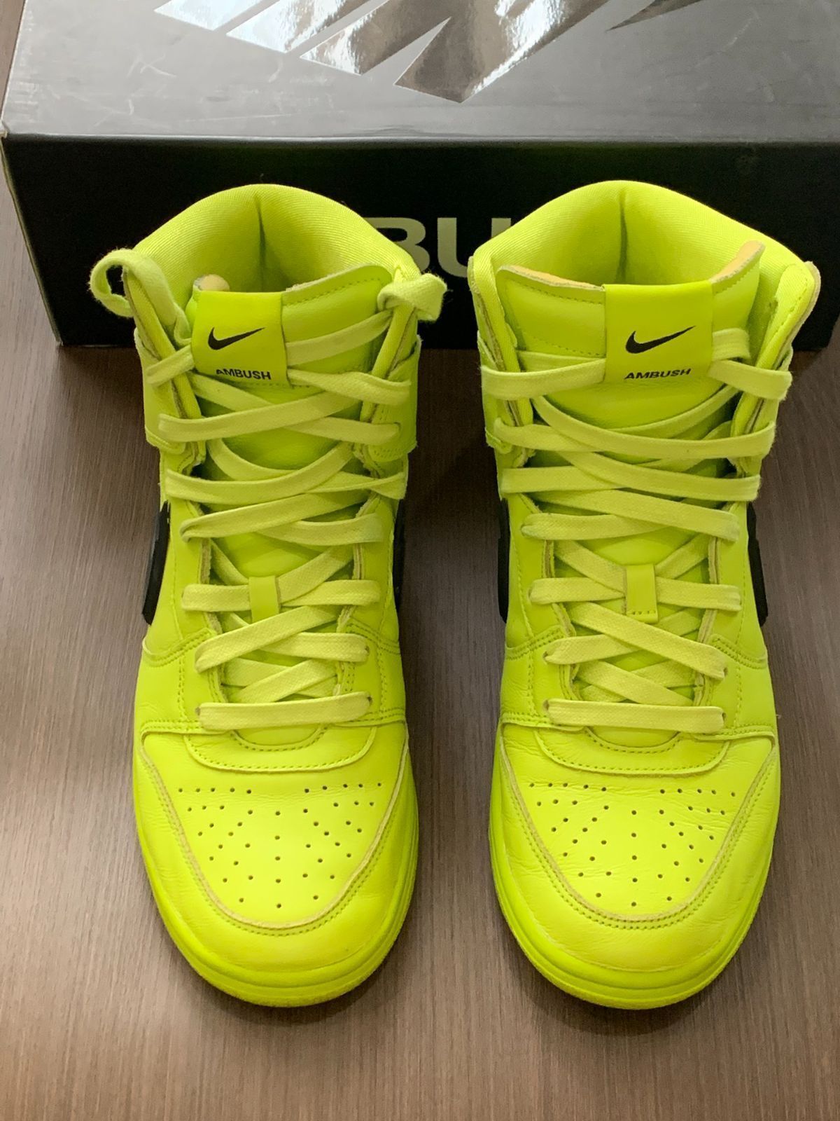 新品未使用ナイキ AMBUSH x Nike Dunk "Flash Lime" スニーカー CU7544-300