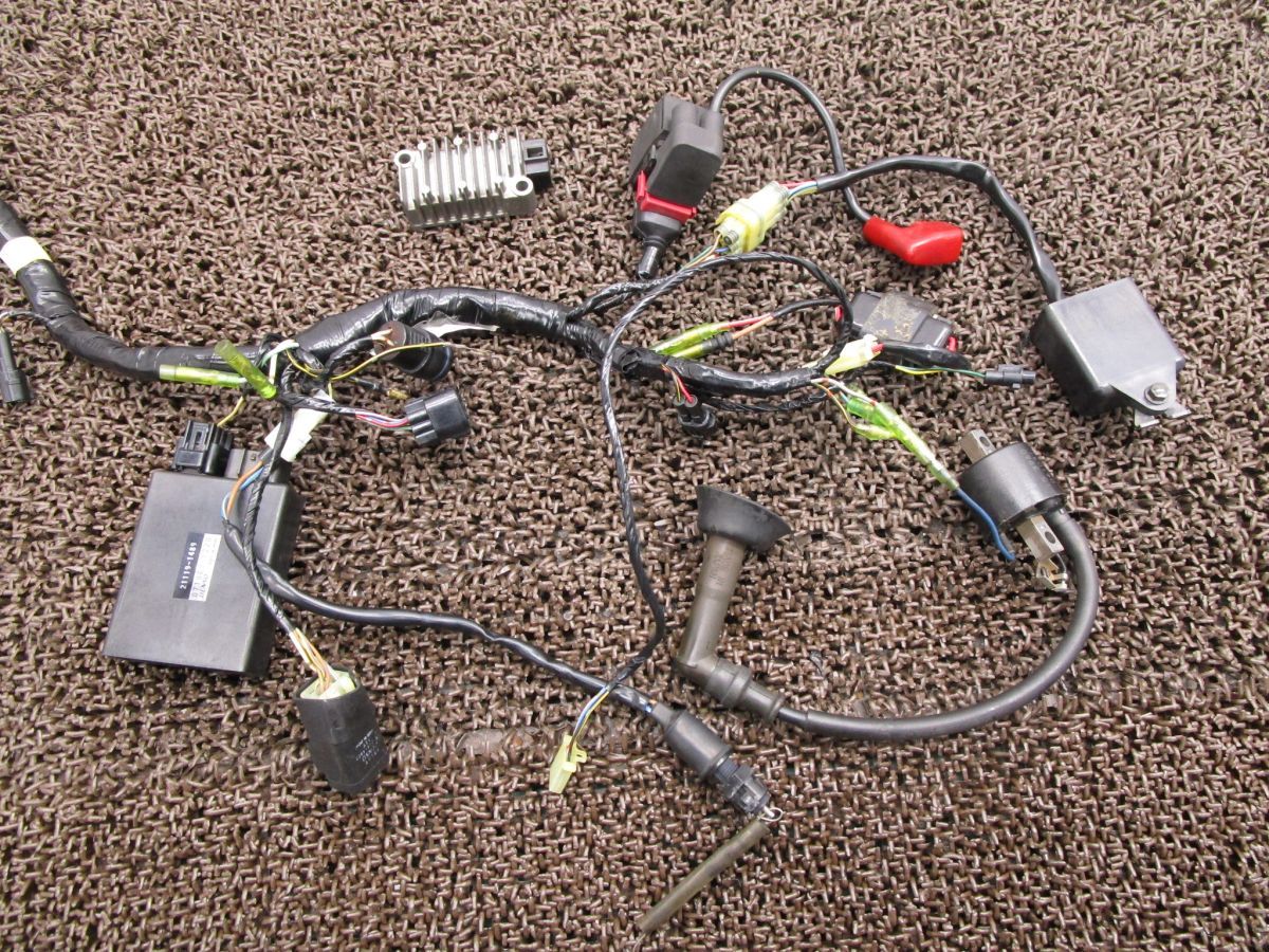 スーパーシェルパ メインハーネス △A4834 CDI レギュレター イグニッションコイル KL250G カワサキ KL250GE Super Sherpa キャブ車