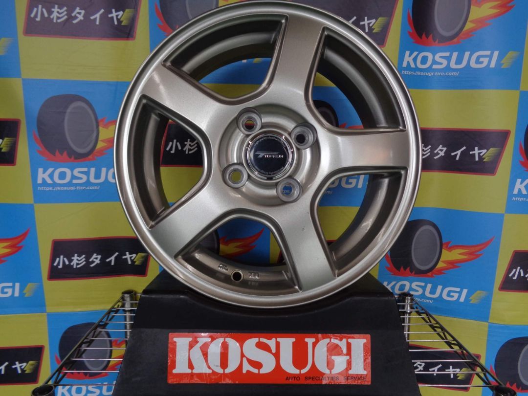 14インチ ホイール トップラン R5 5.5J-14 4H100 45 4本セット ノート フィット 神奈川県
