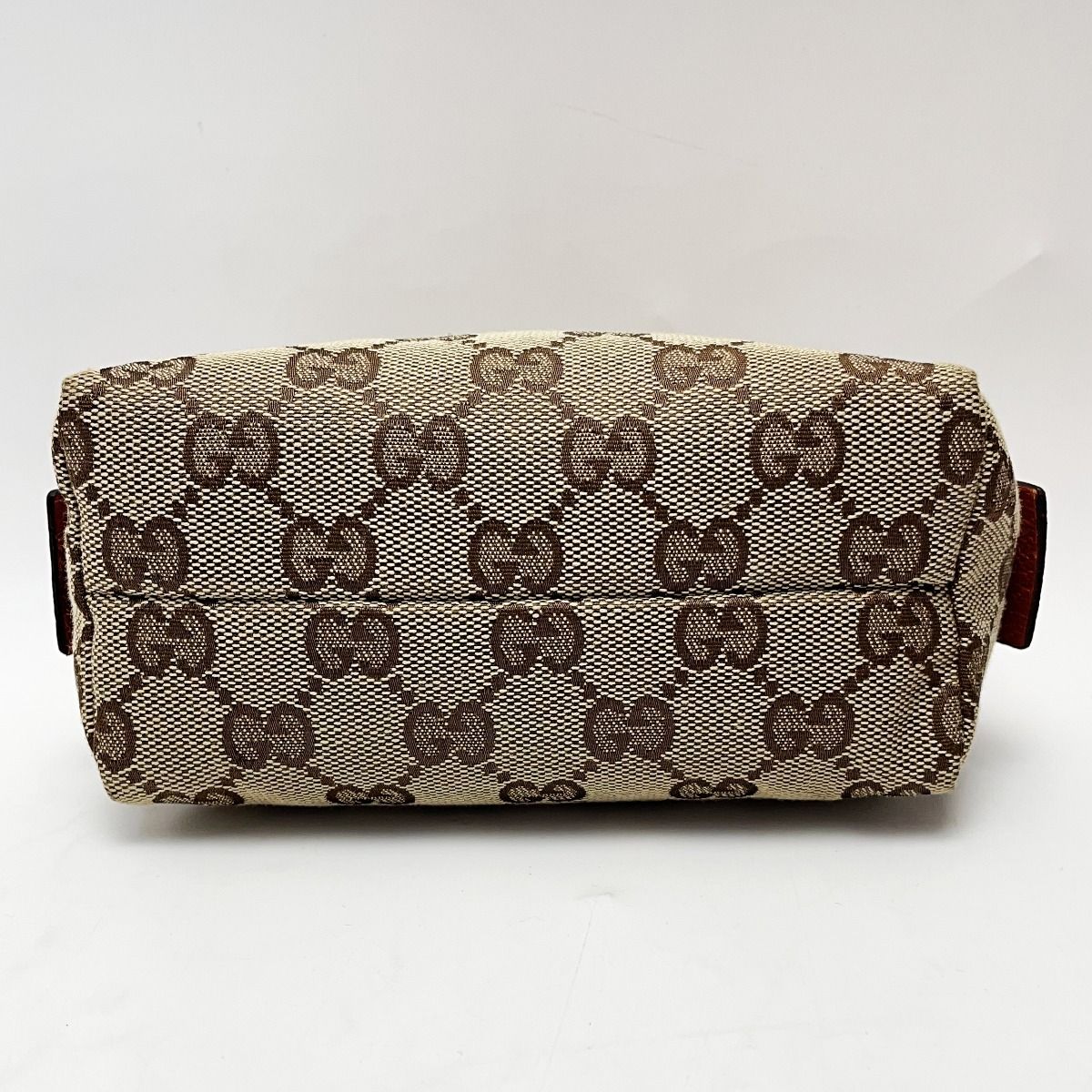 GUCCI グッチ GG 29596 ベージュ×ブラウン ポーチ レディース レザー 