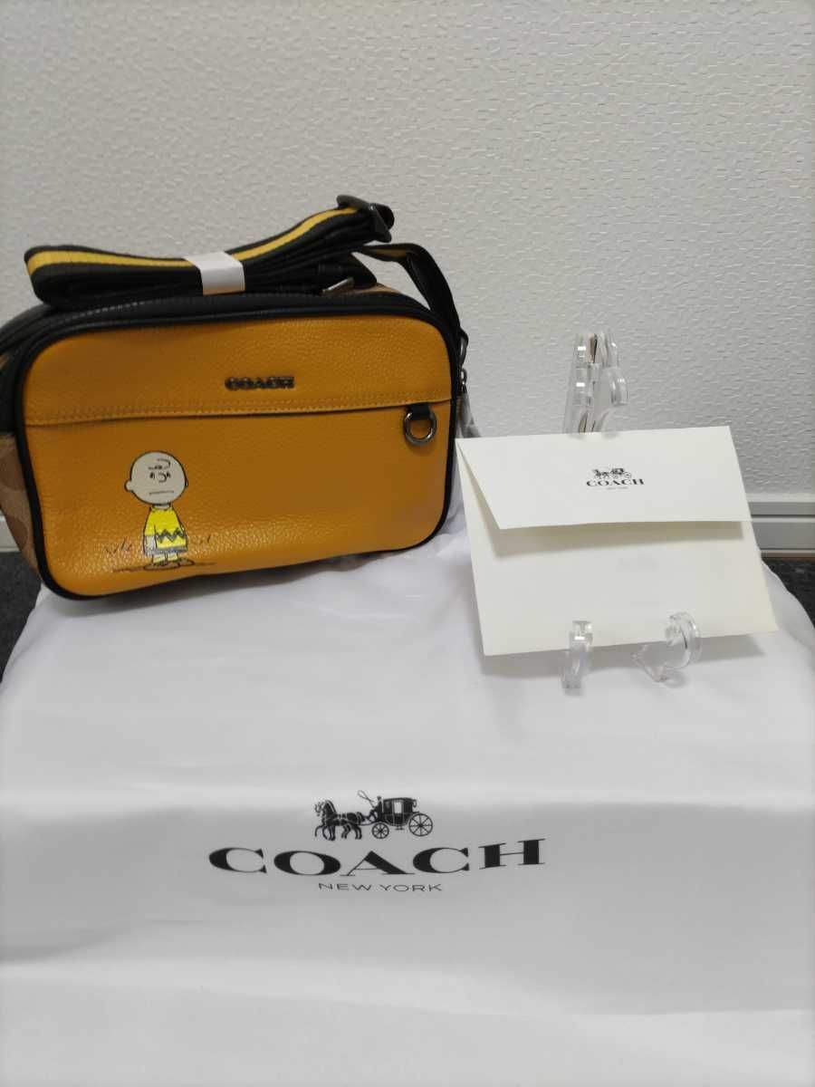 COACH コーチ ショルダーバッグチャーリーブラウンスヌーピーコラボ