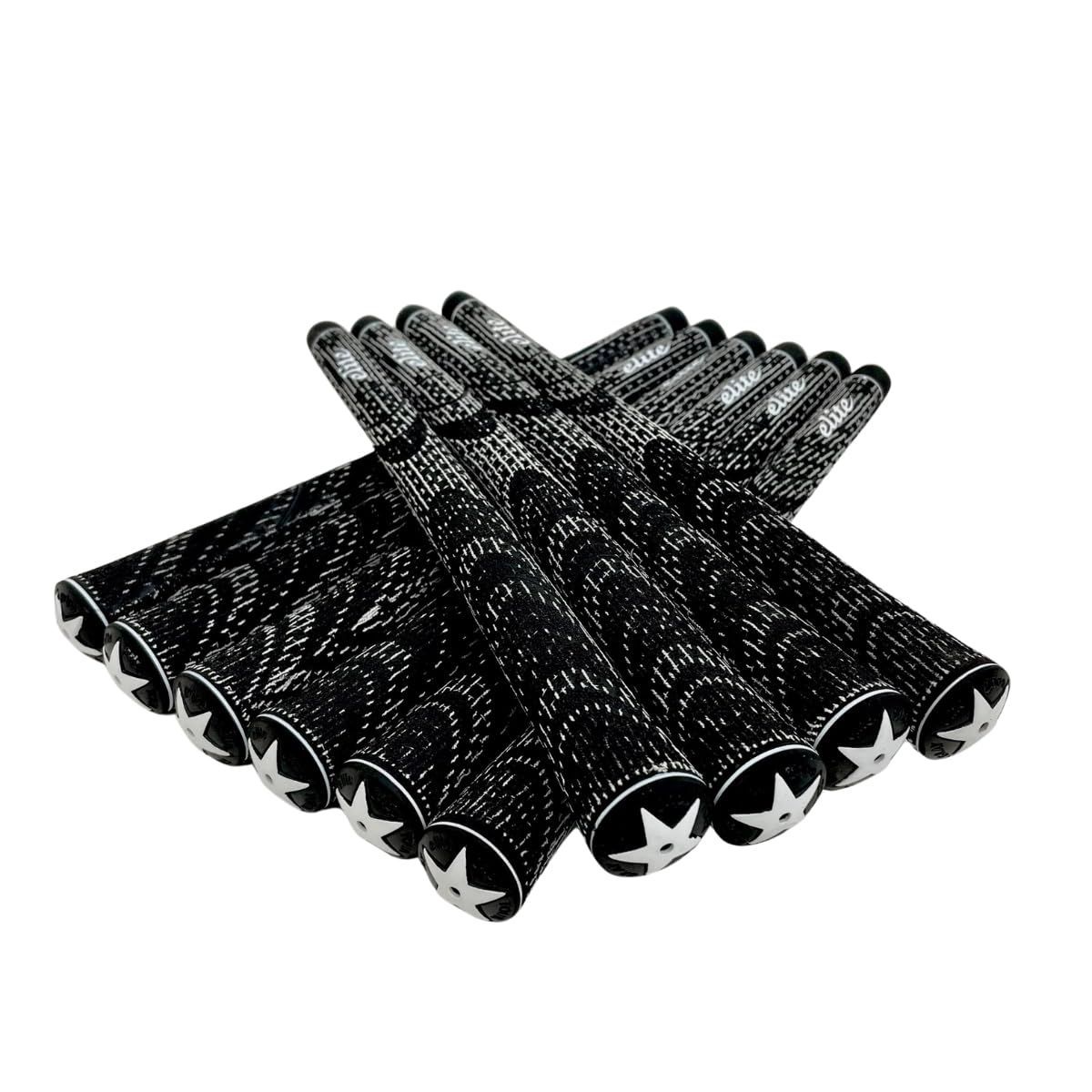 Color PRO|M56 バックライン無 エリートグリップ elitegrips コード入り ツアースティングレー プロ M56 ゴルフグリップ 10本セット バックライン無 ブラック